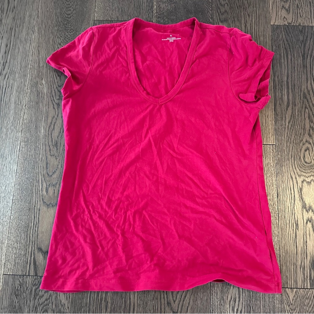Women's Banana Republic  V-Neck Red Top